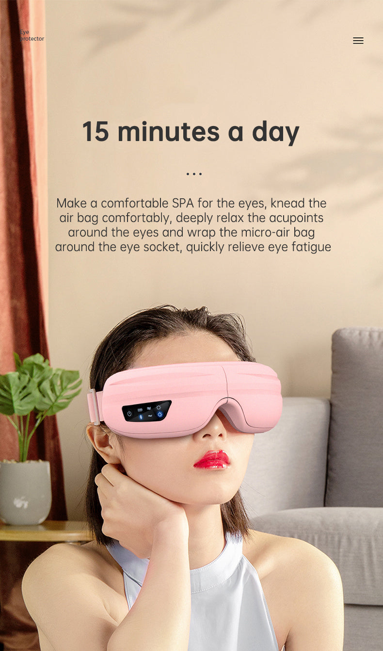 Eye Massager with Heat & Air Pressure for Tired Eyes