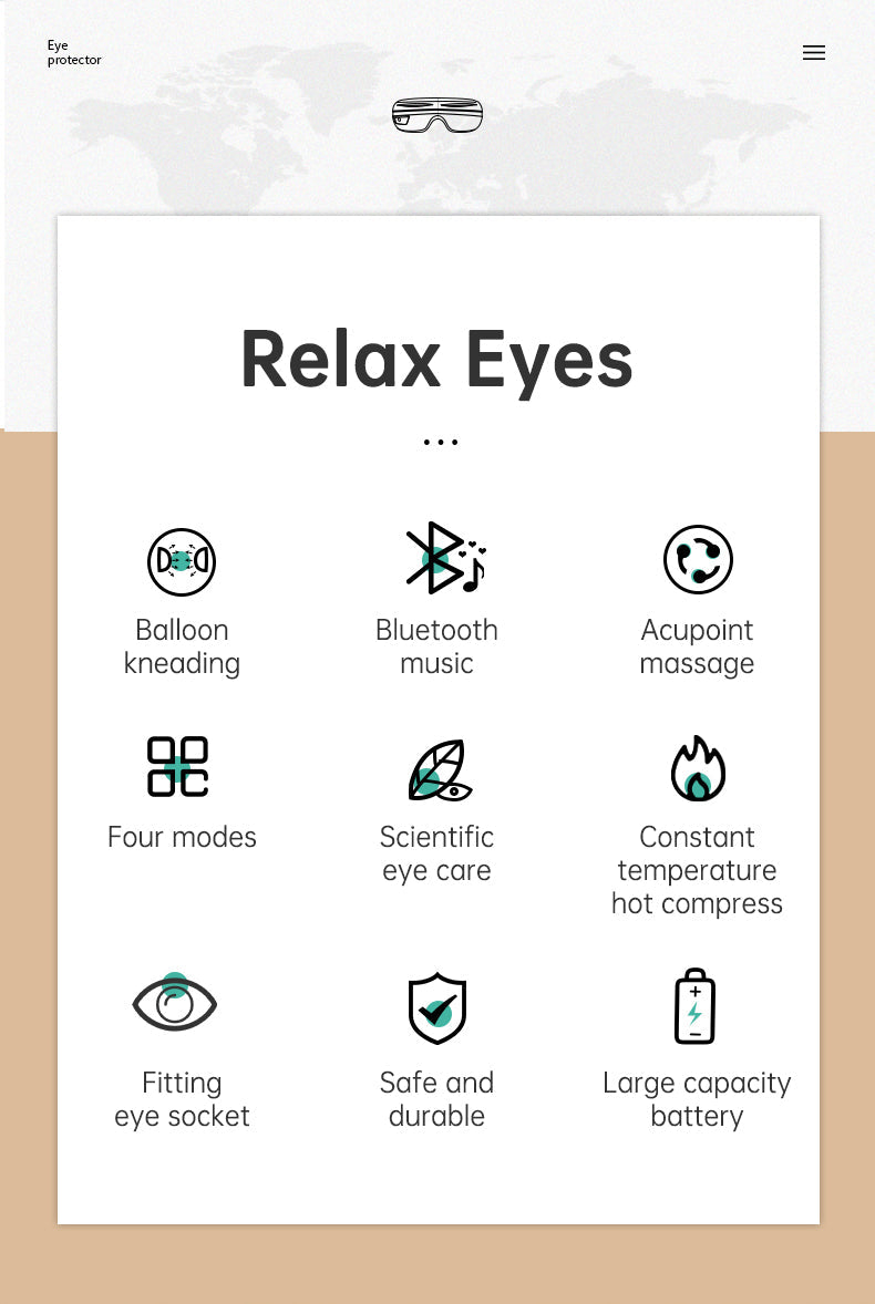 Eye Massager with Heat & Air Pressure for Tired Eyes