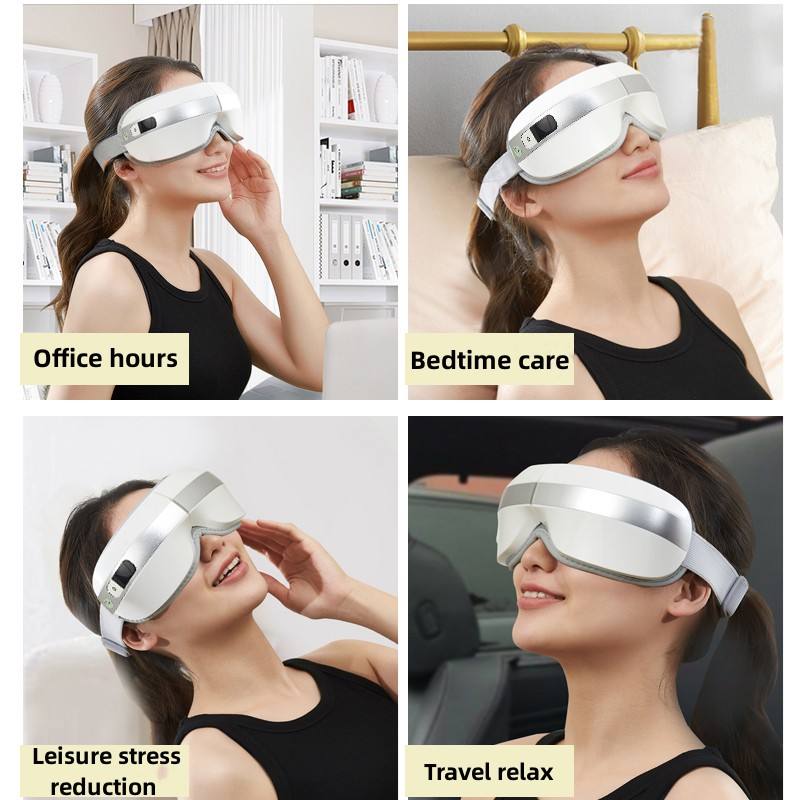 Heated Eye Massager Mask for Tired Eyes and Screen Strain
