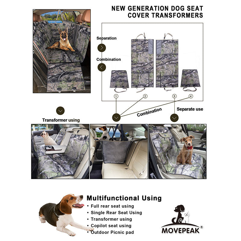 Rear Seat Dog Car Cover for Cleaner, Safer Car Trips