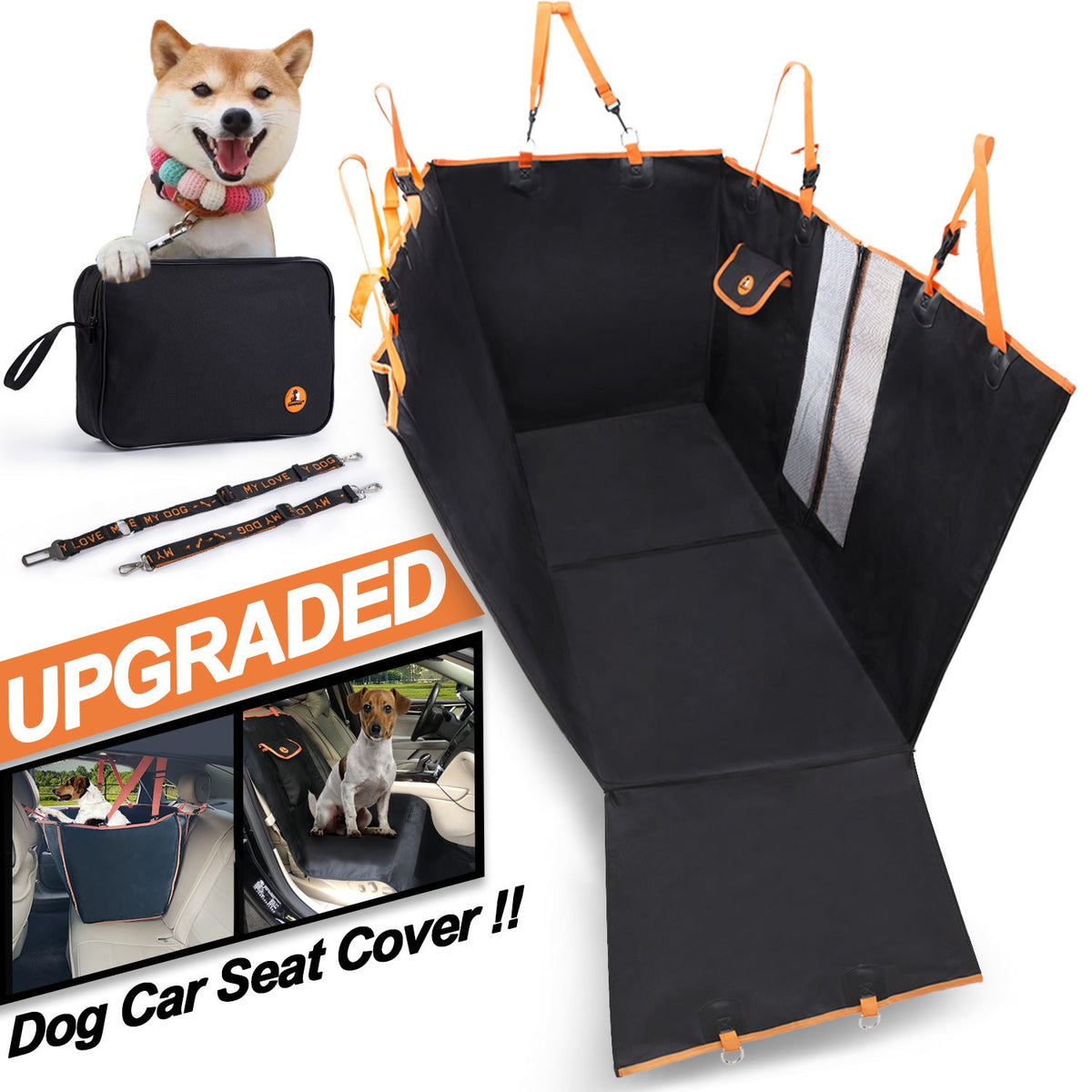 Rear Seat Dog Car Cover for Cleaner, Safer Car Trips