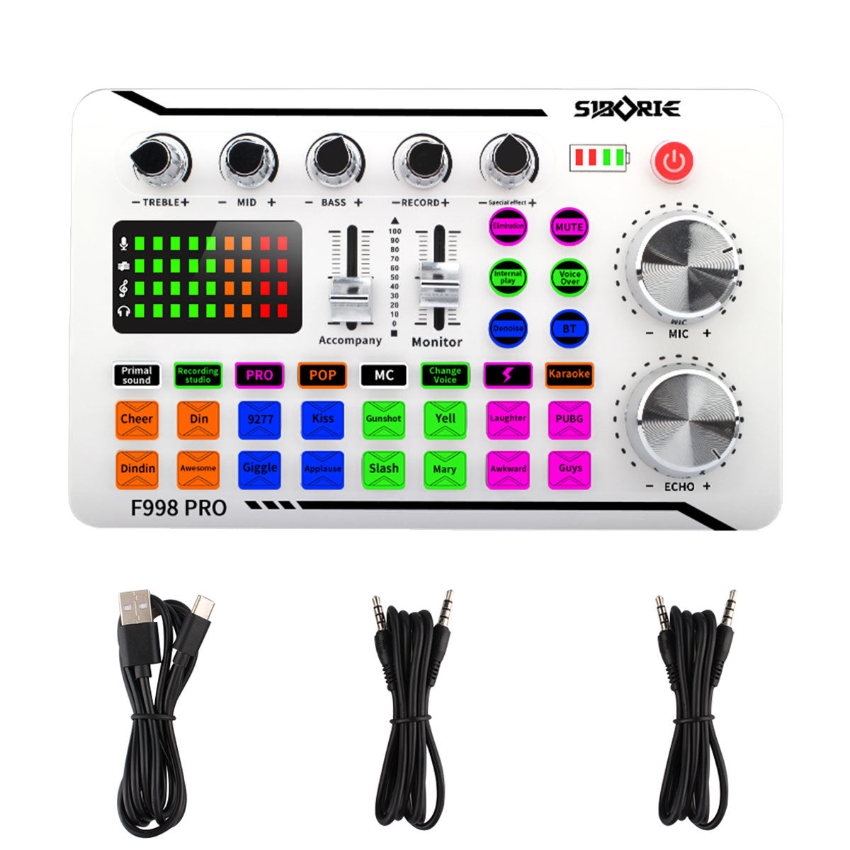 Live Streaming Sound Card with Noise Reduction