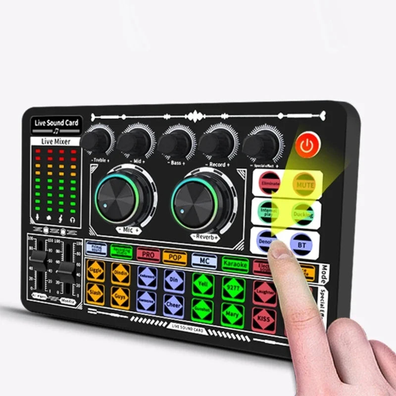 Live Sound Card Mixer for Podcasts, Streams & Karaoke