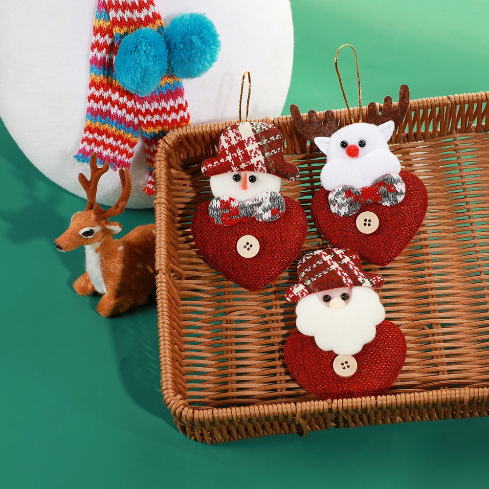 Fabric Christmas Ornament for Cheerful Holiday Decor