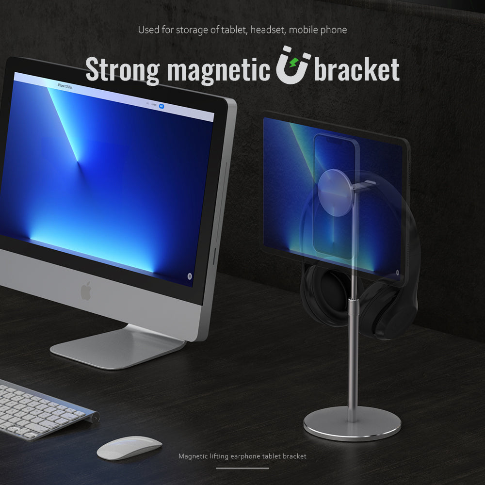Adjustable Magnetic Tablet Stand for Eye-Level Desk Work