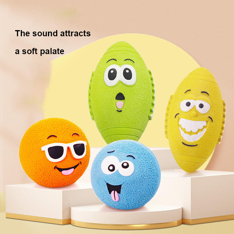 Squeaky Dog Chew Ball for Dental Play & Fresh Breath