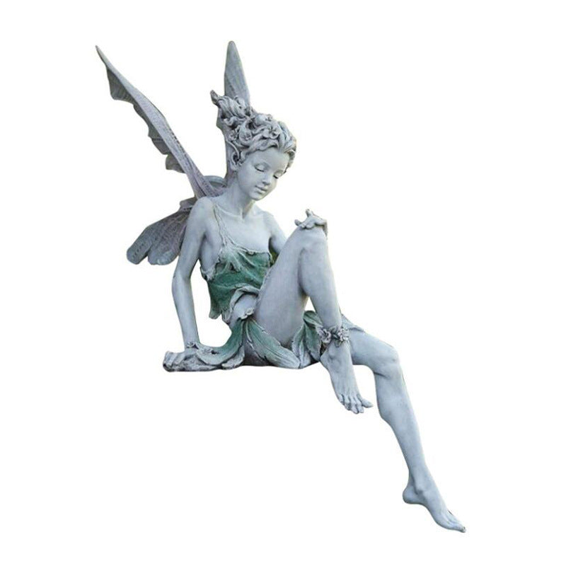 Fairy Garden Statue for Whimsical Outdoor Garden Decor