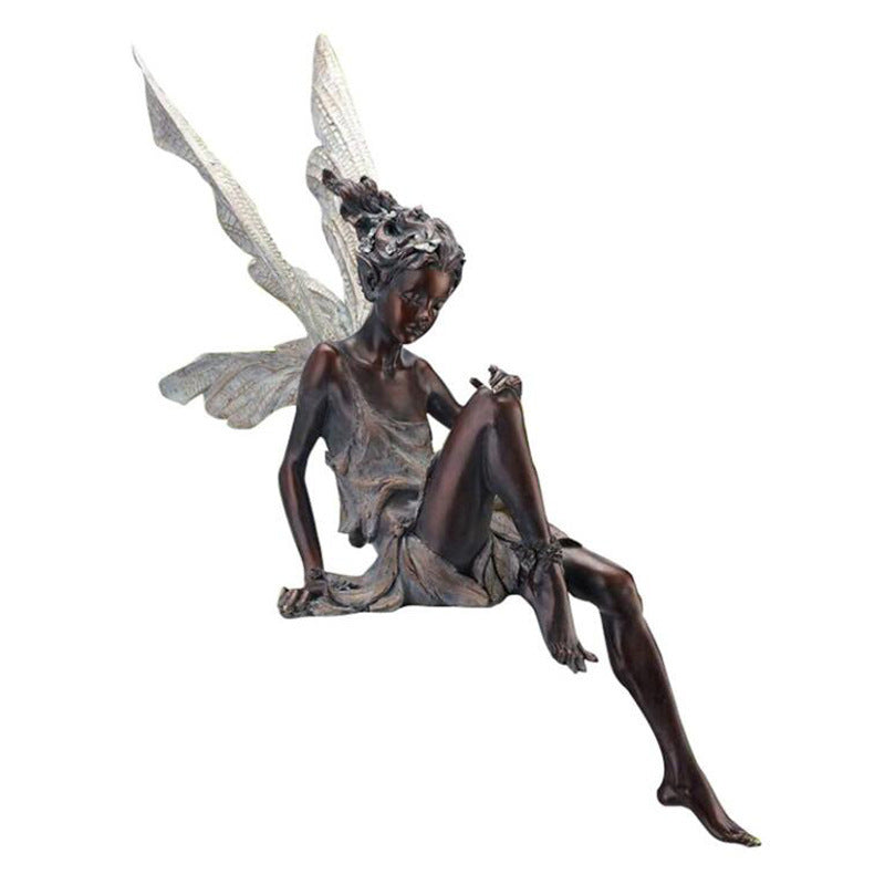 Fairy Garden Statue for Whimsical Outdoor Garden Decor