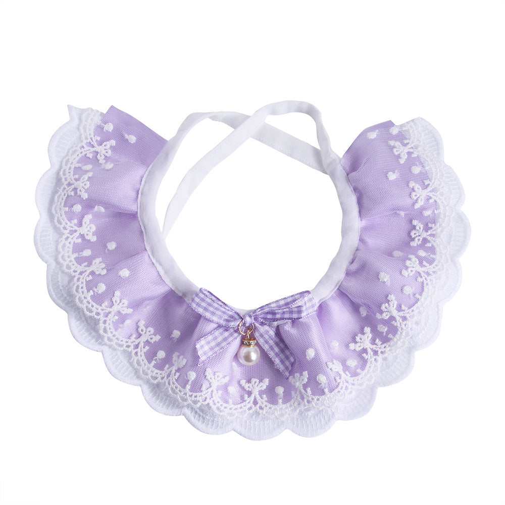 Pet Lace Collar Set for Fairy-Style Photo Moments
