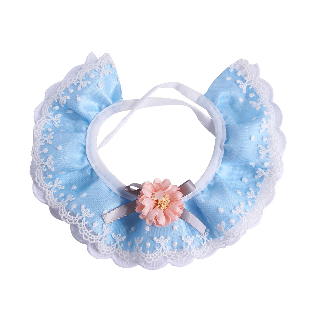 Pet Lace Collar Set for Fairy-Style Photo Moments