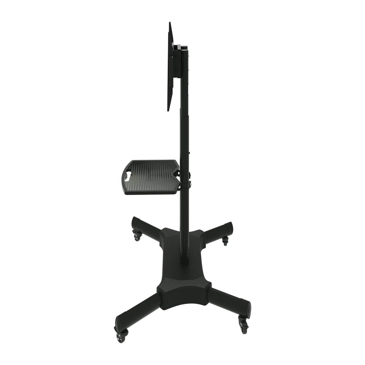 Mobile Rotating TV Stand for 32-80 Inch TVs with Shelf
