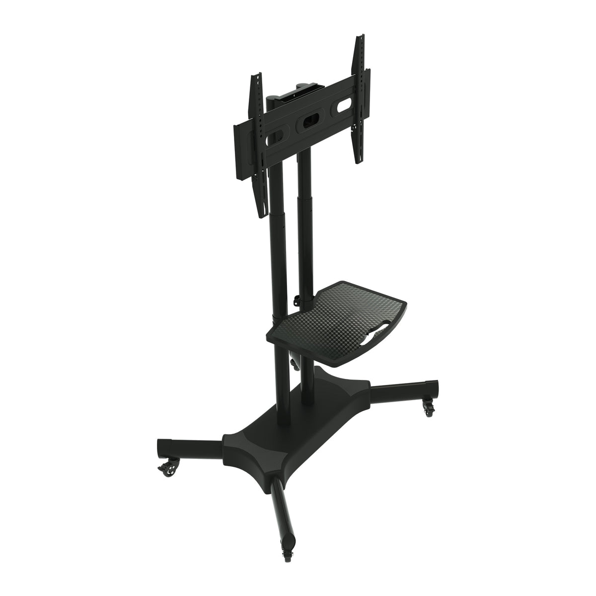 Mobile Rotating TV Stand for 32-80 Inch TVs with Shelf