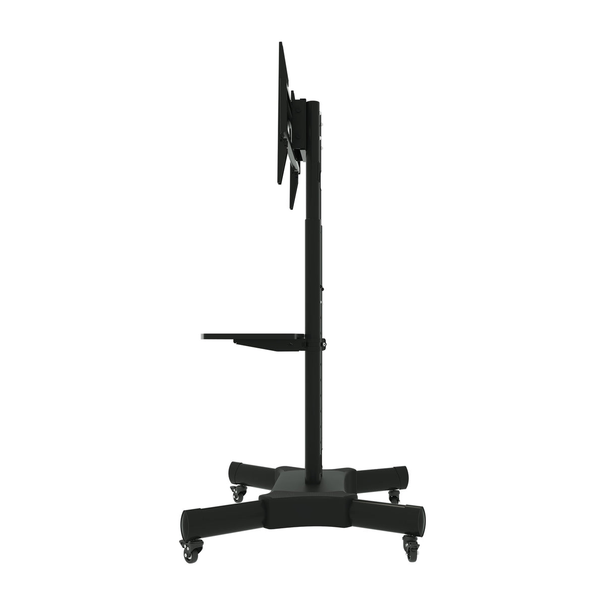 Mobile Rotating TV Stand for 32-80 Inch TVs with Shelf