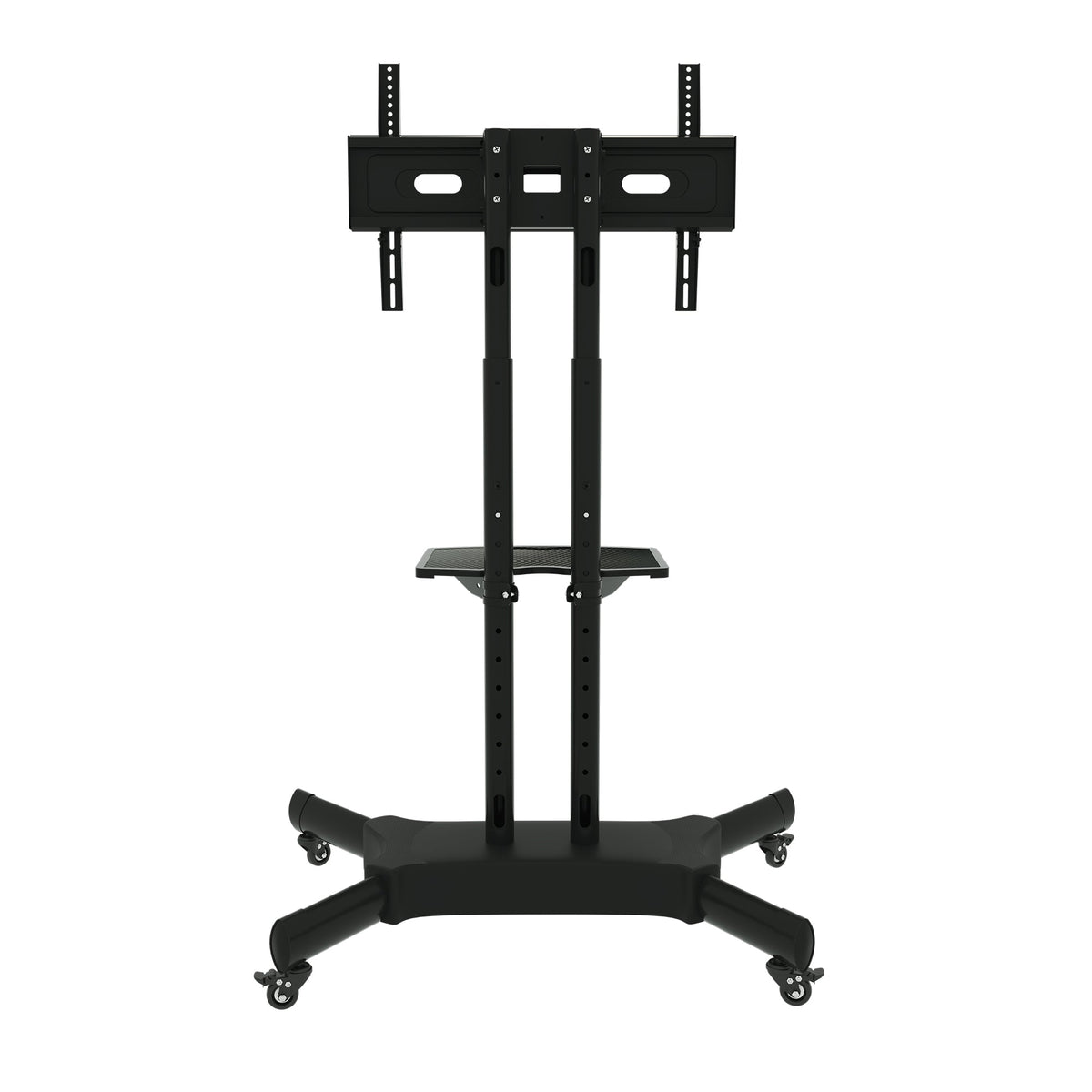 Mobile Rotating TV Stand for 32-80 Inch TVs with Shelf