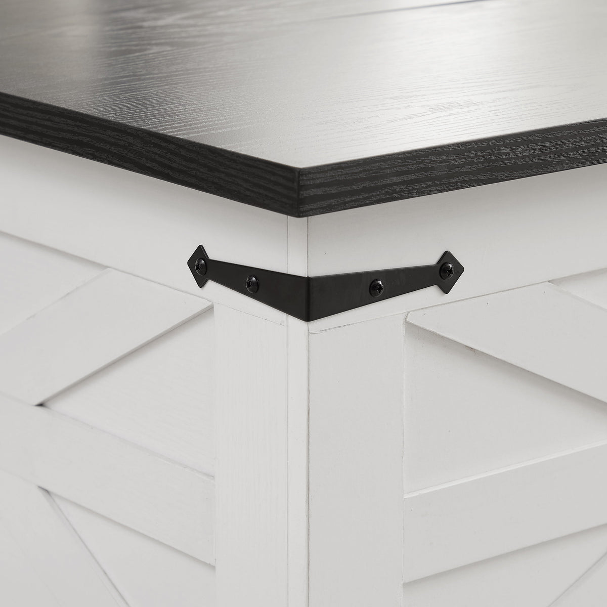 Farmhouse Coffee Table with Hidden Lift-Top Storage