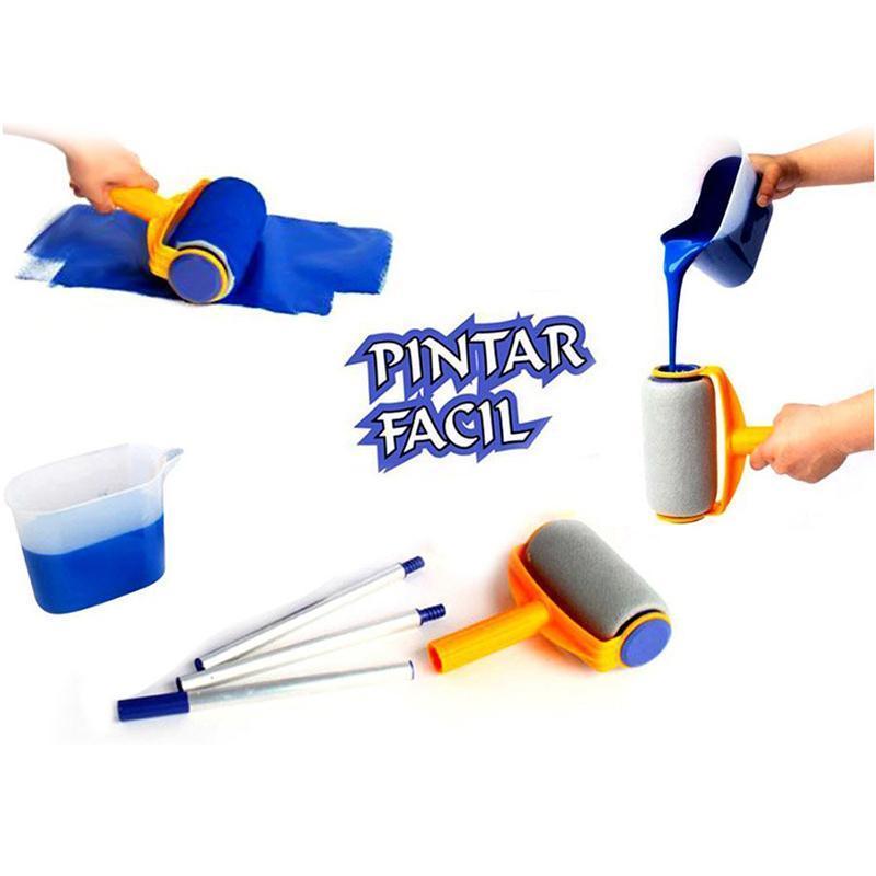 5-Piece Paint Roller Kit with Built-In Paint Reservoir