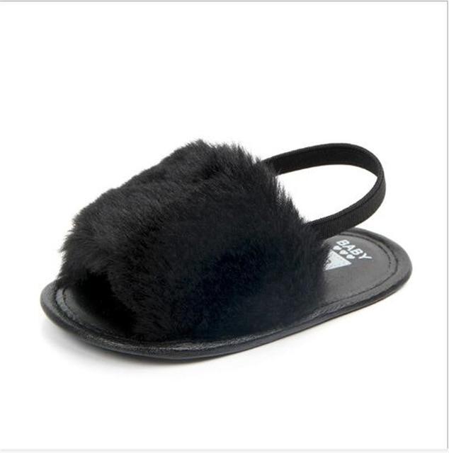Baby First-Walker Sandals With Fluffy Summer Style