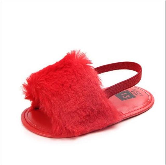 Baby First-Walker Sandals With Fluffy Summer Style