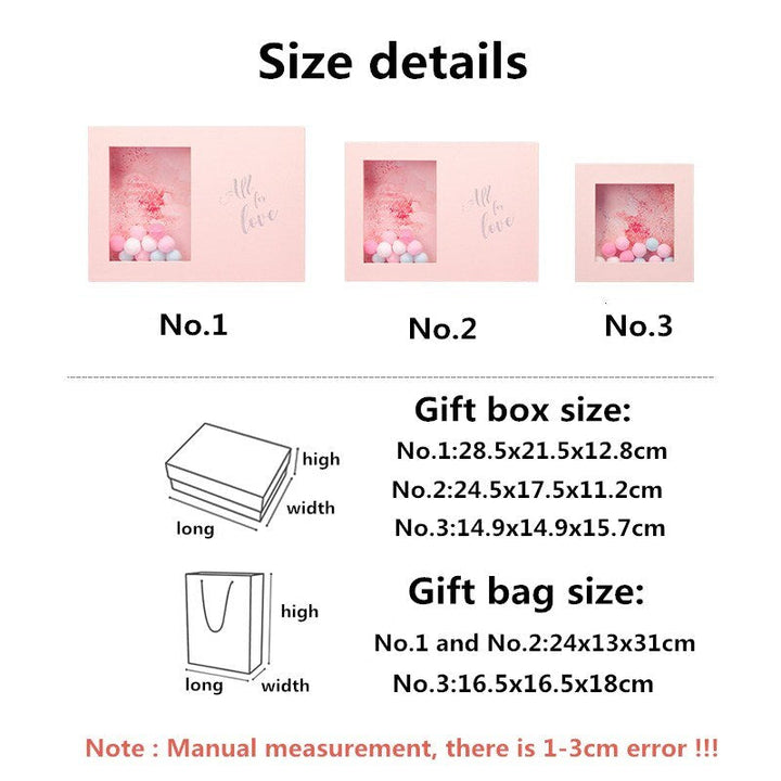 Romantic Gift Box with 3D Keepsake Display Window