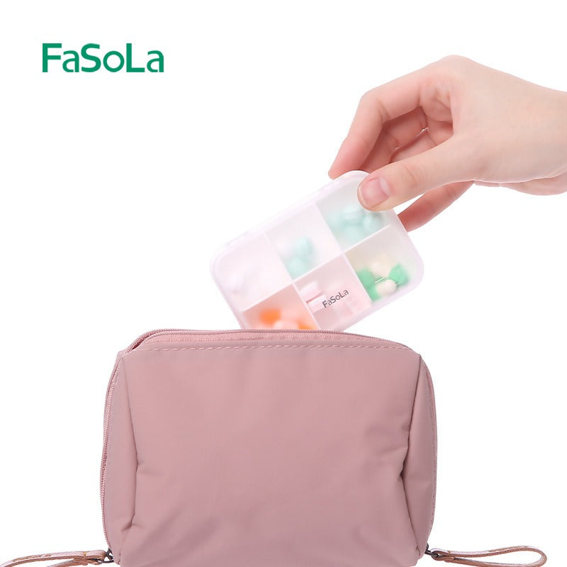 Sealed Moisture-Proof Pill Box with Six Compartments