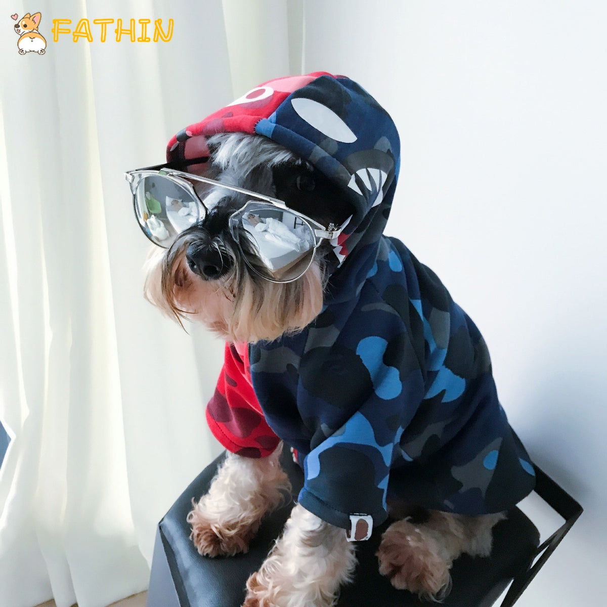 Dog Clothes Camouflage Hoodie for Small Pets & Cats