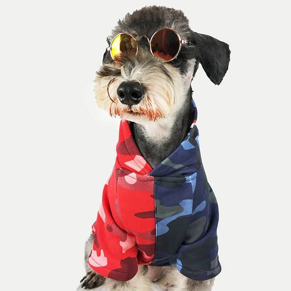 Dog Clothes Camouflage Hoodie for Small Pets & Cats