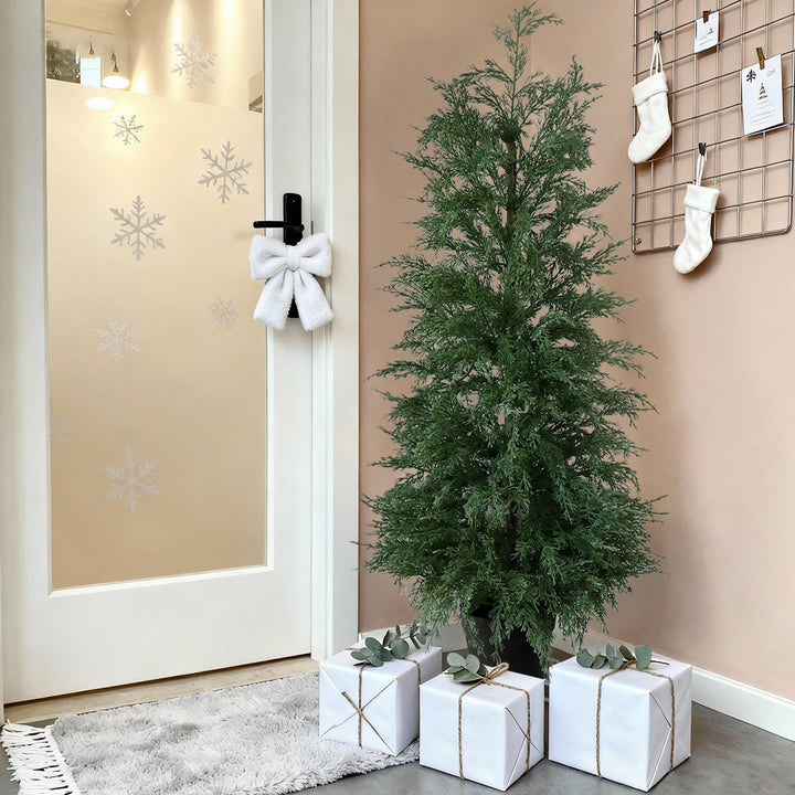Faux Cedar Tabletop Tree | No-Mess Holiday Greenery