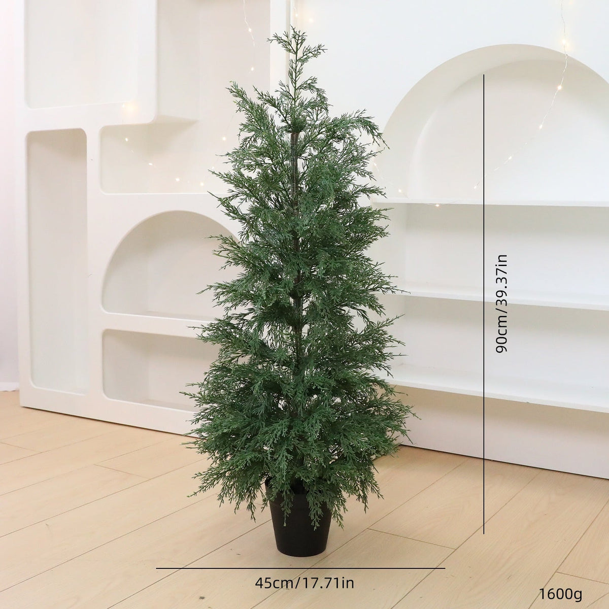 Faux Cedar Tabletop Tree | No-Mess Holiday Greenery