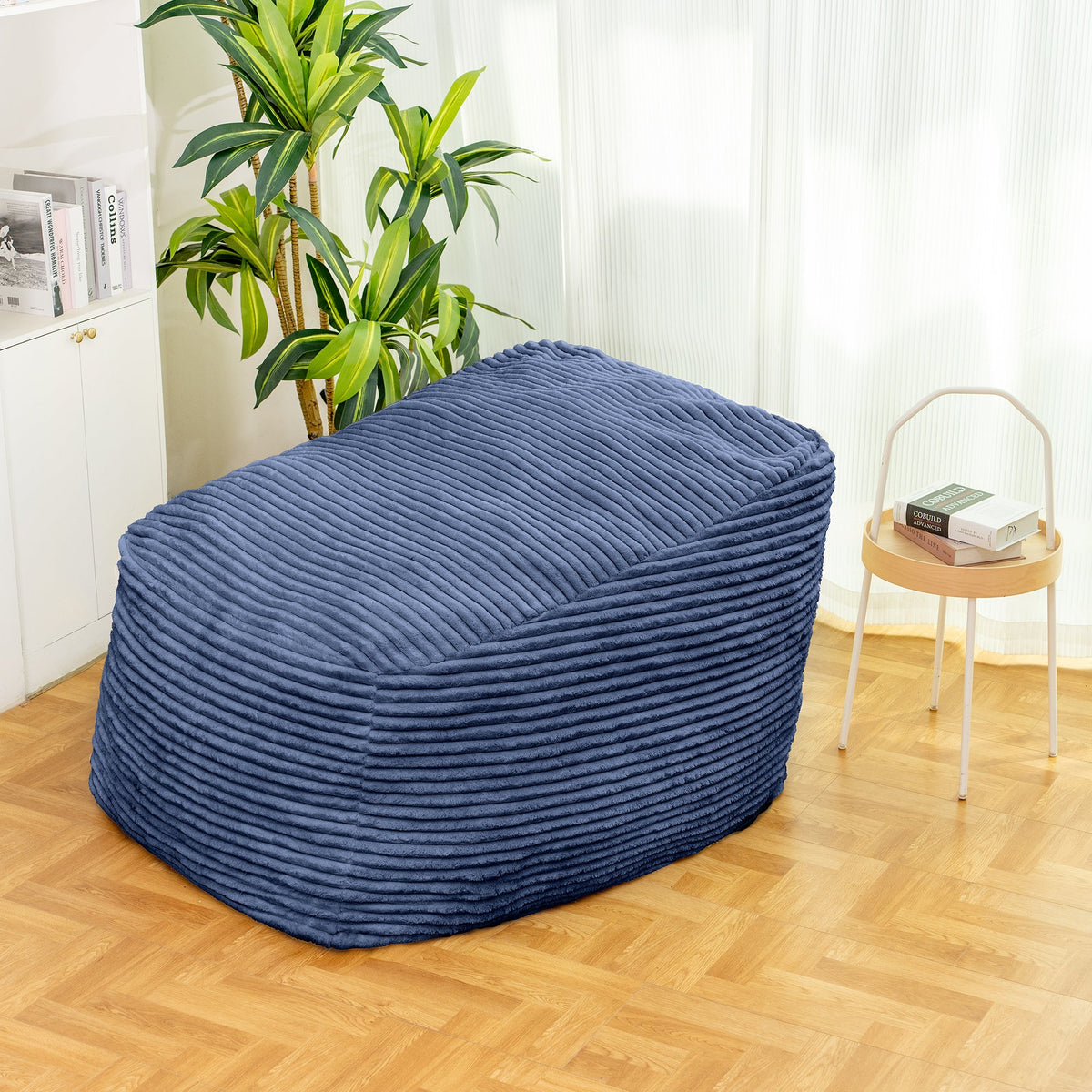 Faux Fur Bean Bag Chair Lounger for Cozy Floor Seating
