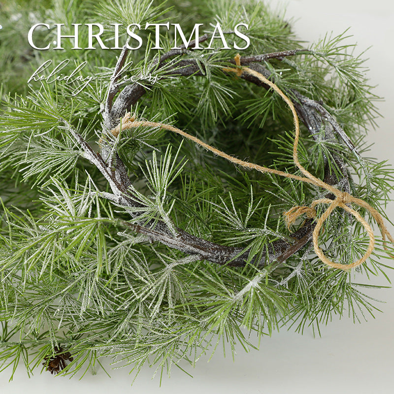 Hanging Faux Greenery Basket for Festive Christmas Decor