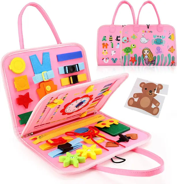 Felt Busy Board for Toddlers | Hands-On Learning Toy