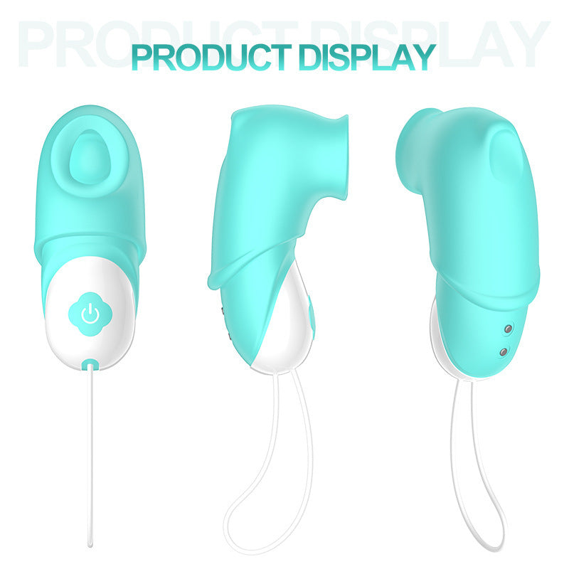 Compact Rabbit Suction Vibrator with Remote Control