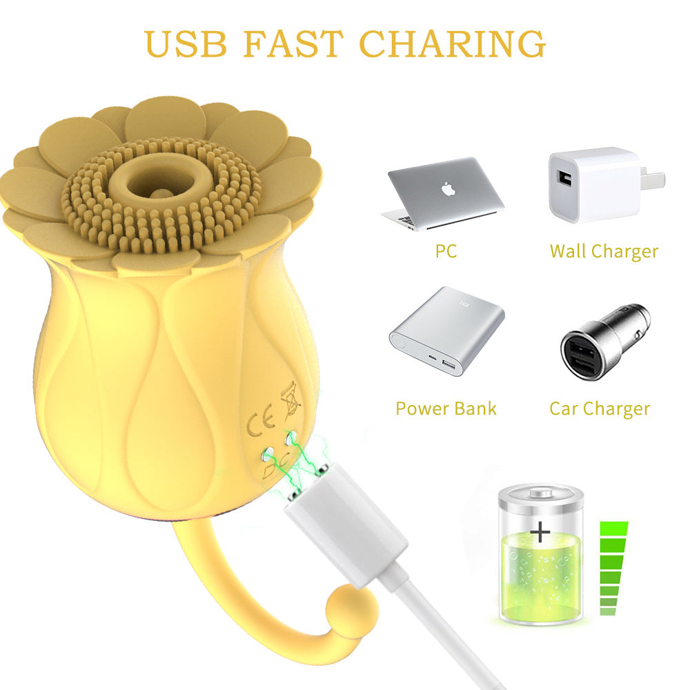 Sunflower Sucker Vibrator With 10 Custom Suction Modes