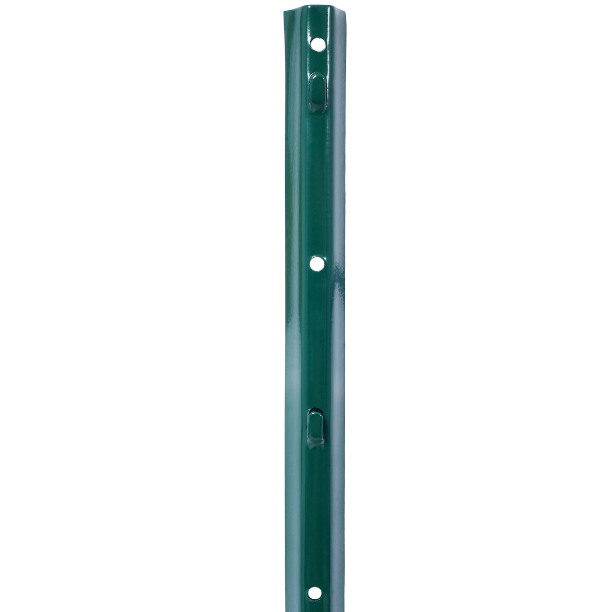 Heavy-Duty Metal Fence Posts, 10-Pack, Green U-Groove