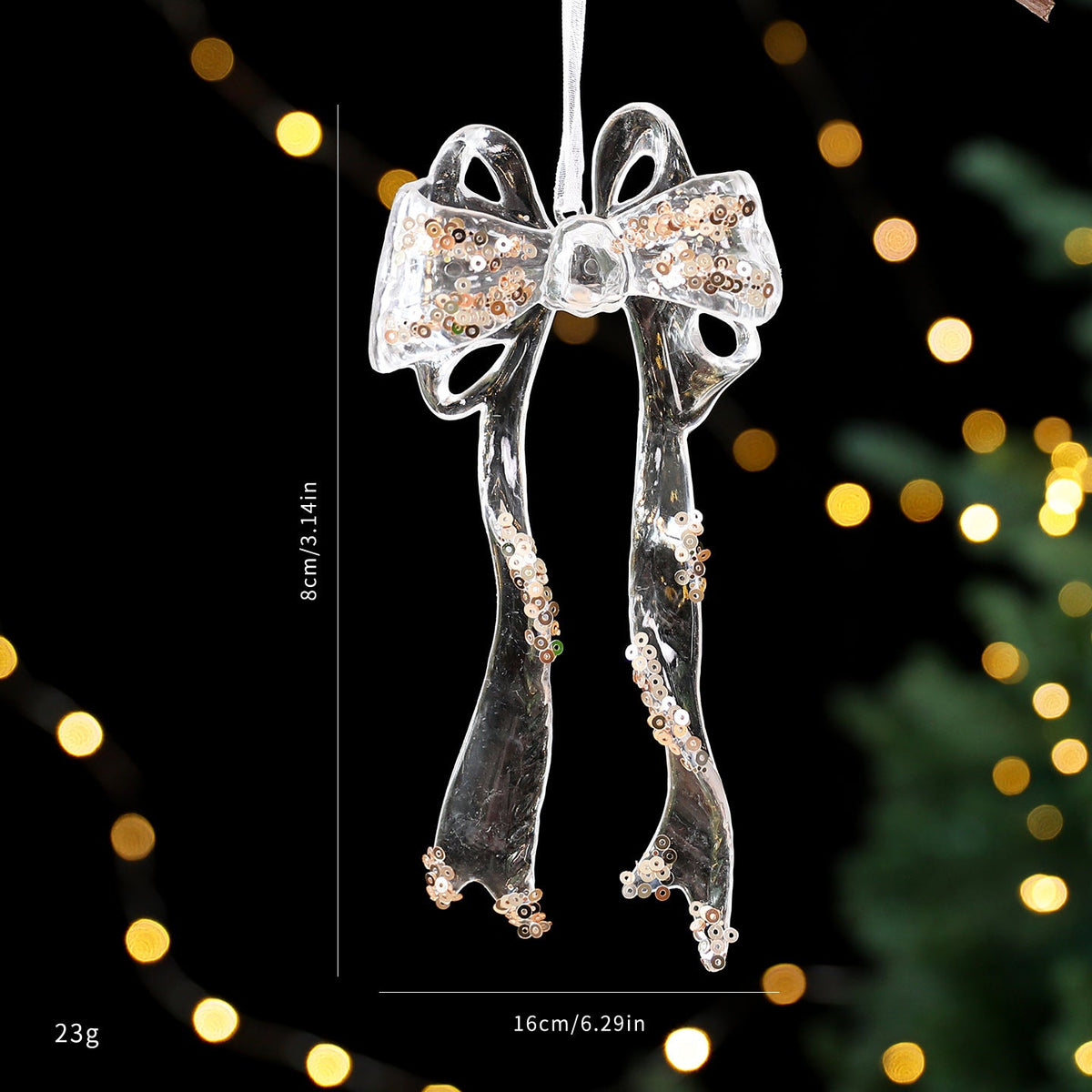 Sequin Acrylic Christmas Ornaments for Elegant Trees
