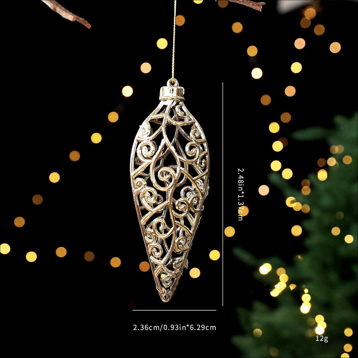 Gold Christmas Tree Ornaments for Elegant Holiday Decor