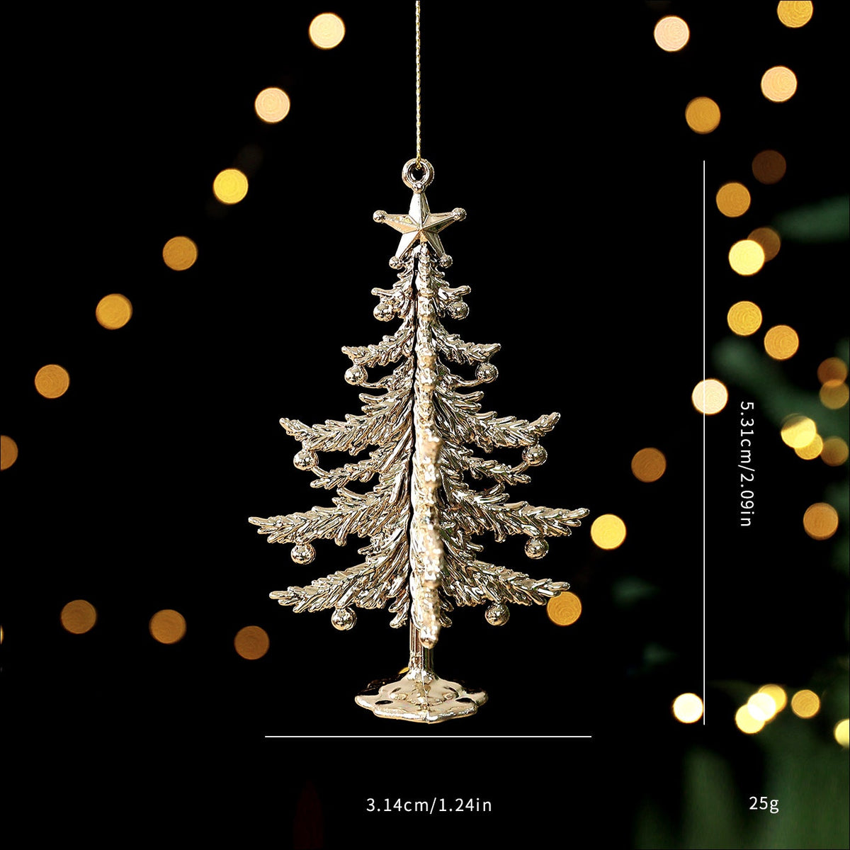 Gold Christmas Tree Ornaments for Elegant Holiday Decor