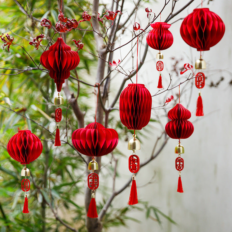 Honeycomb Lantern Decorations for New Year Atmosphere