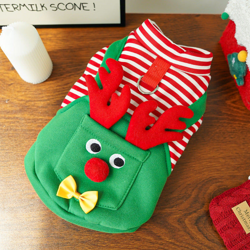 Christmas Reindeer Dog Costume for Holiday Family Photos