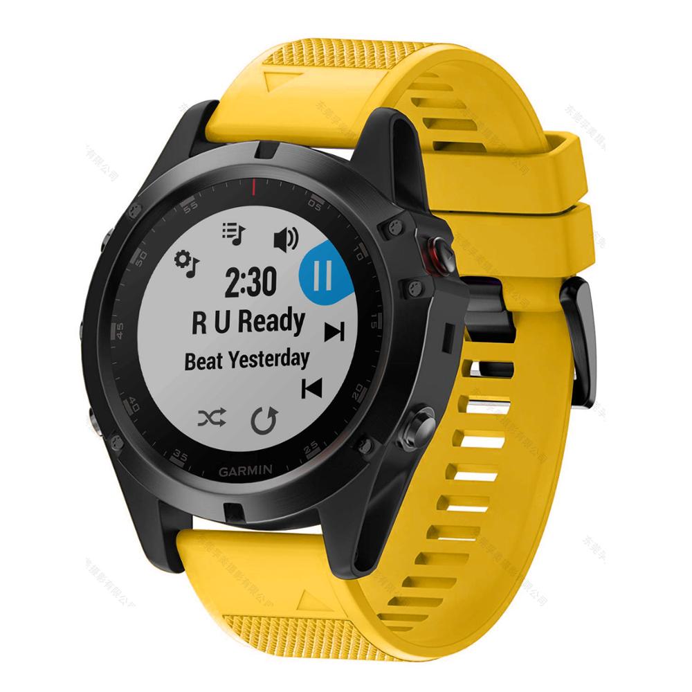 Garmin Fenix Silicone Watch Strap, Quick-Release Band