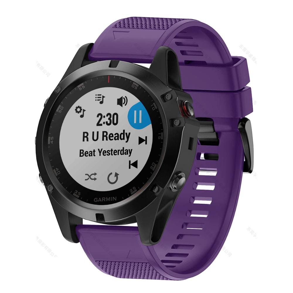 Garmin Fenix Silicone Watch Strap, Quick-Release Band