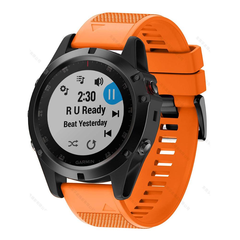 Garmin Fenix Silicone Watch Strap, Quick-Release Band