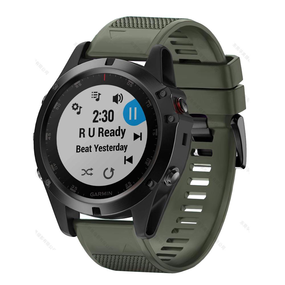 Garmin Fenix Silicone Watch Strap, Quick-Release Band