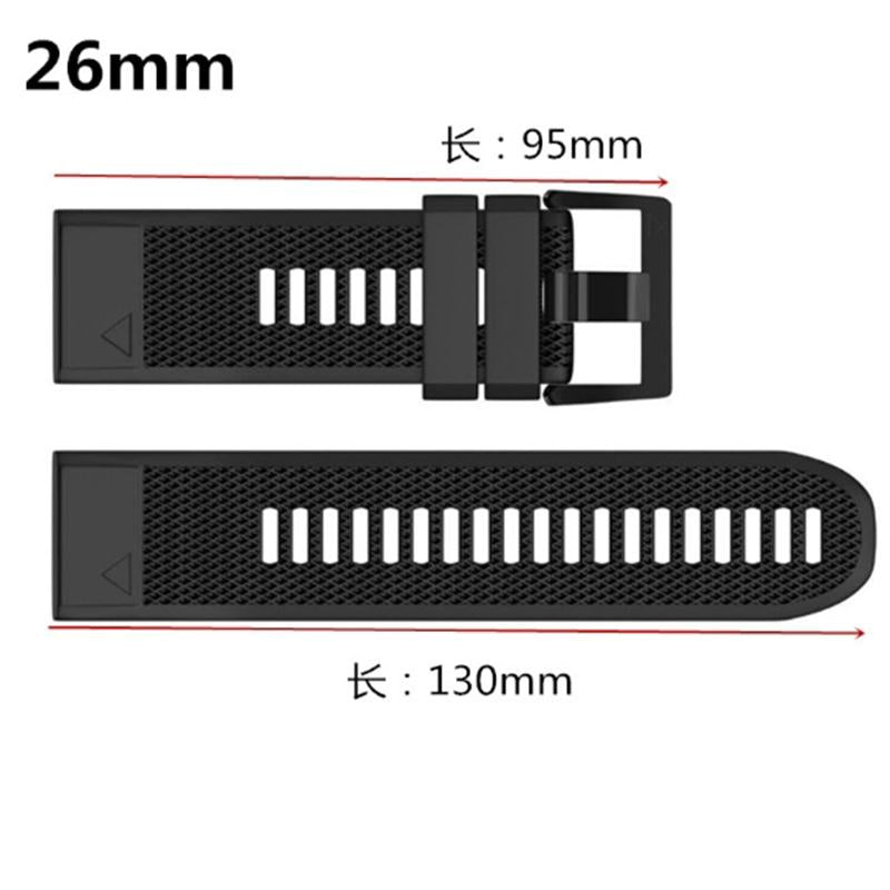 Garmin Fenix Silicone Watch Strap, Quick-Release Band