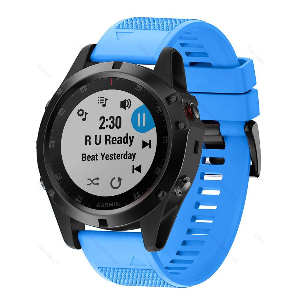 Garmin Fenix Silicone Watch Strap, Quick-Release Band