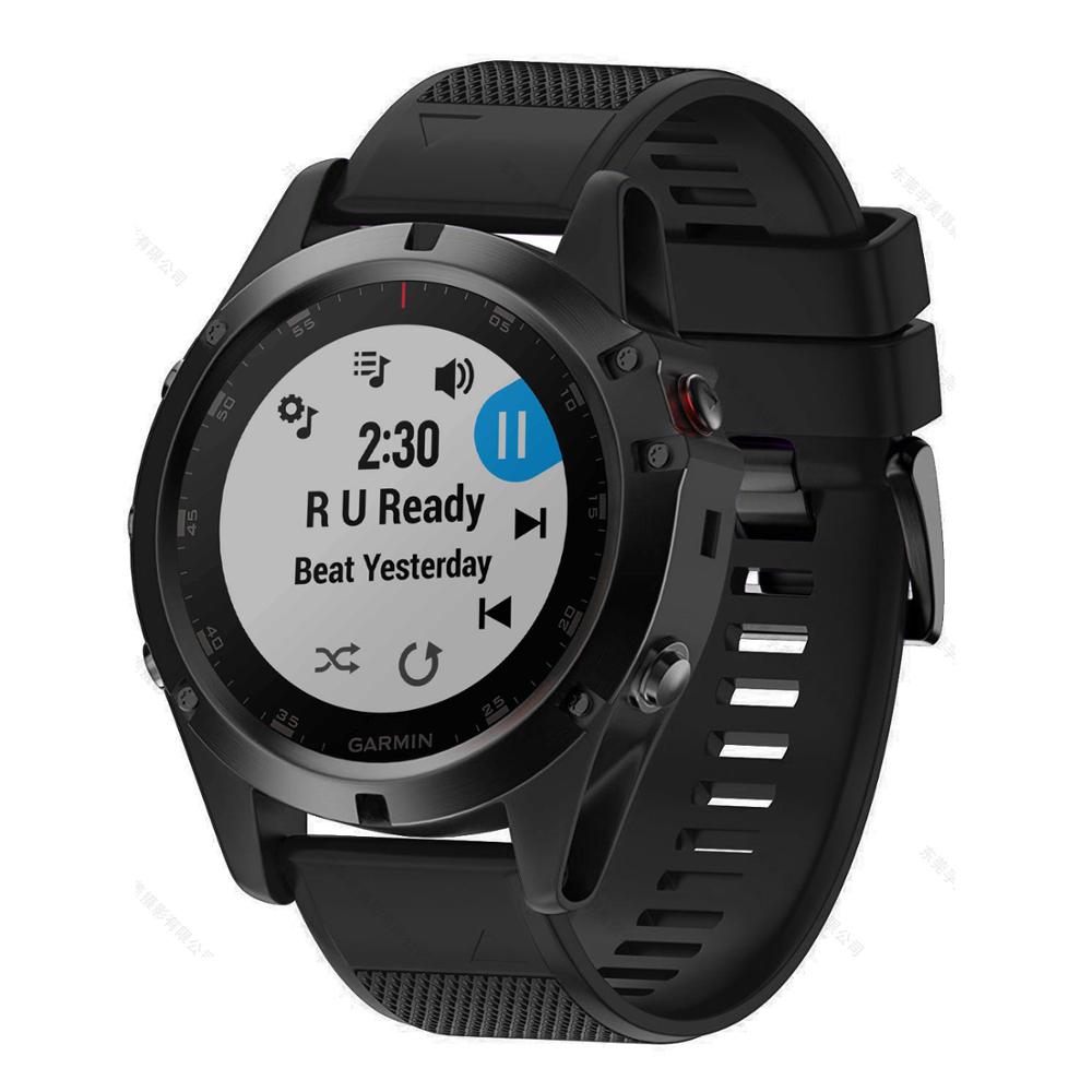 Garmin Fenix Silicone Watch Strap, Quick-Release Band