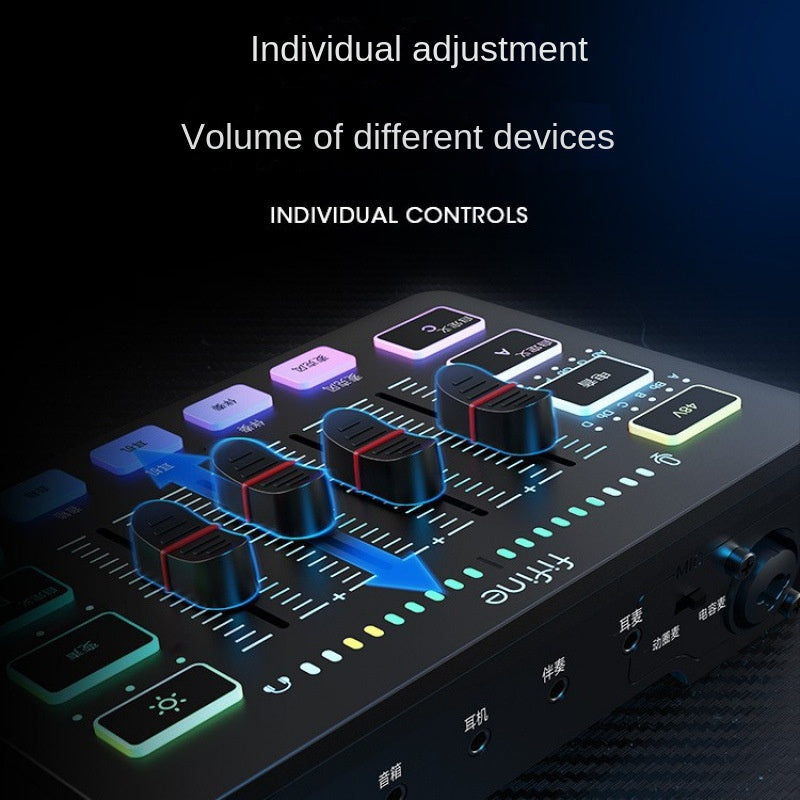 USB Streaming Mic Kit with Mixer and Voice Effects