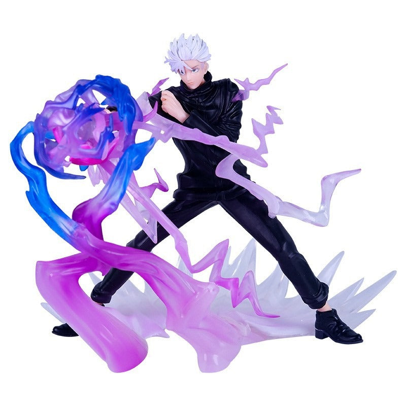 Anime Display Figure With Translucent Spell Effects
