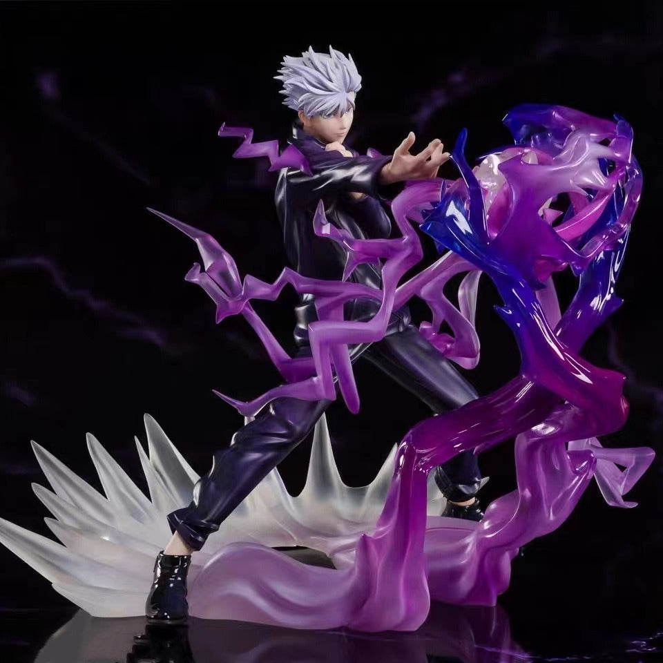 Anime Display Figure With Translucent Spell Effects