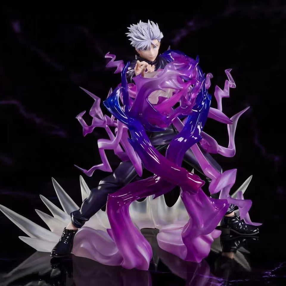 Anime Display Figure With Translucent Spell Effects